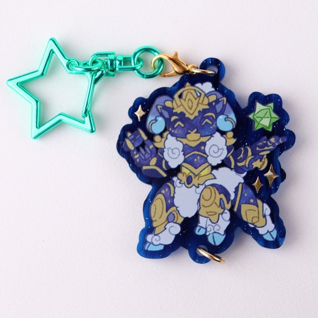 【各種1人2点まで】単体 繋がる星のキーホルダー【2 per person for each type】