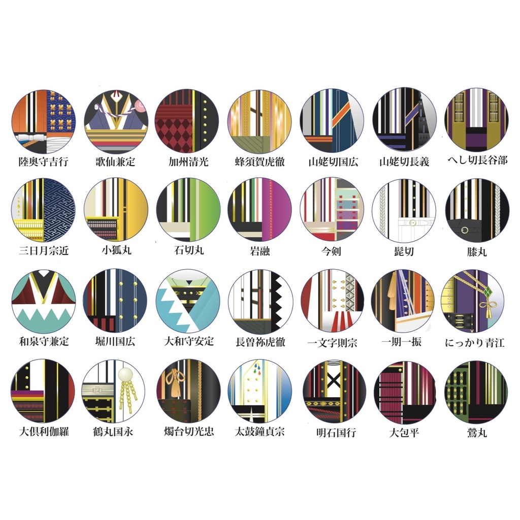 刀剣男士イメージメタルドームチャーム(とうらぶ)現在43種