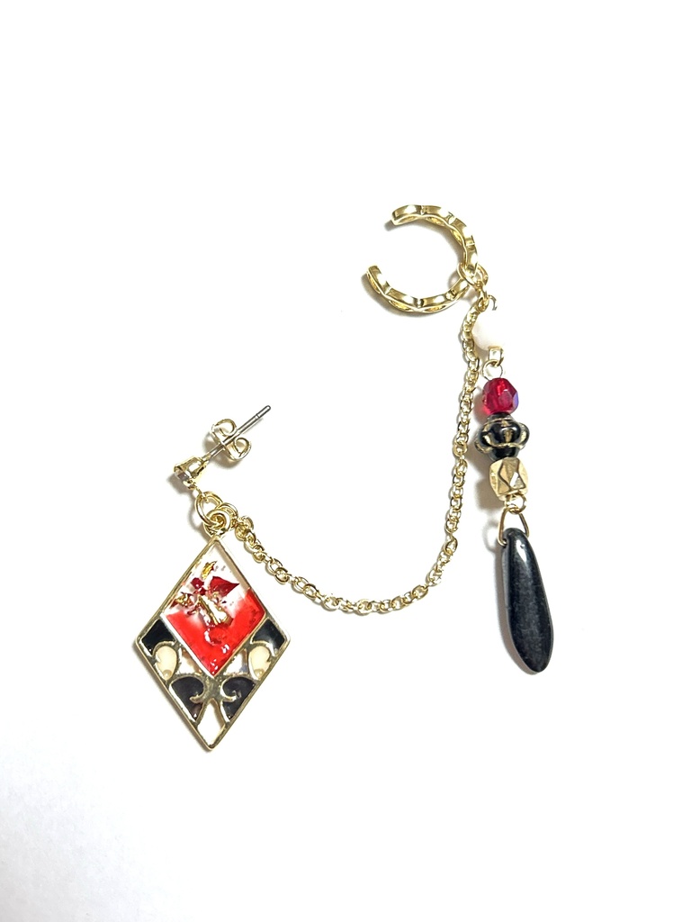 【2/21販売開始】加州清光 極イメージイヤーカフ&チェーンピアス・イヤリング（とうらぶ）