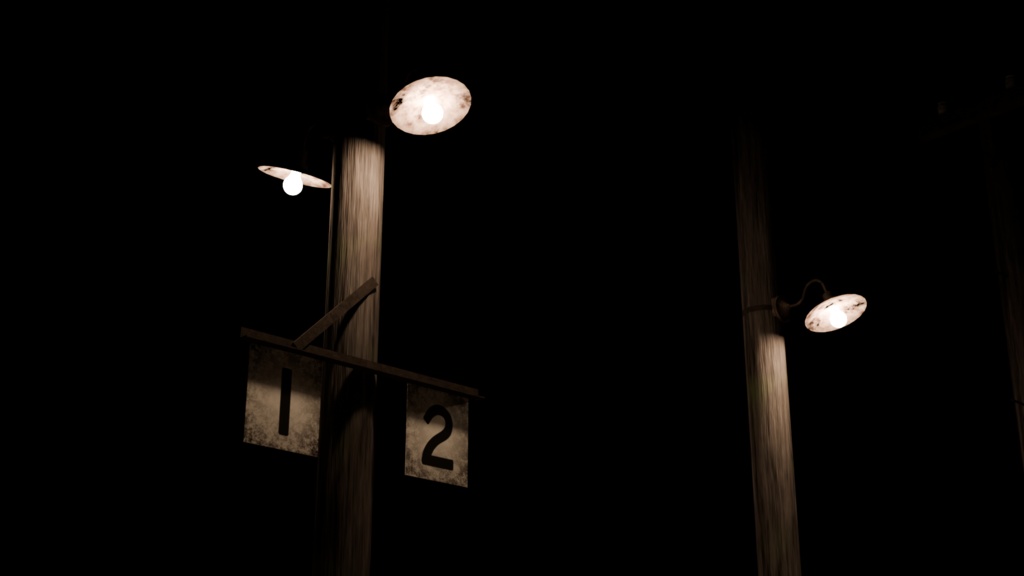 blender 木製電柱