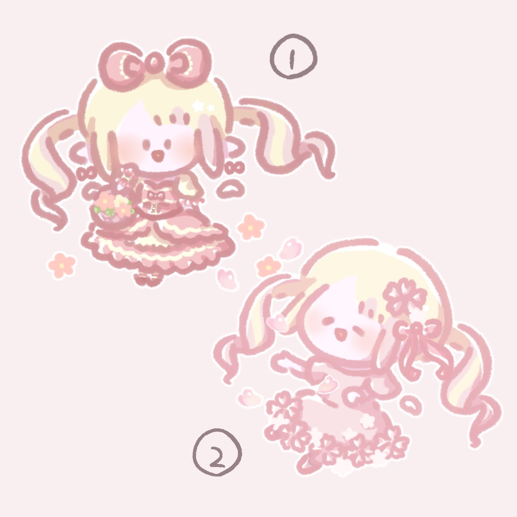 さくらフレークアクリルキーホルダー