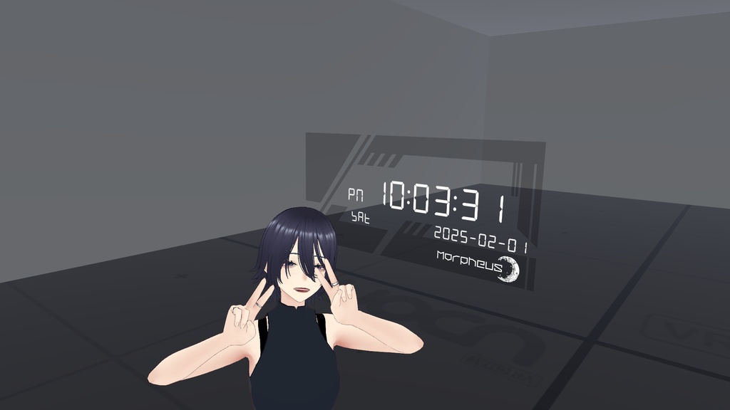 【無料】デジタル時計【UdonSharp】