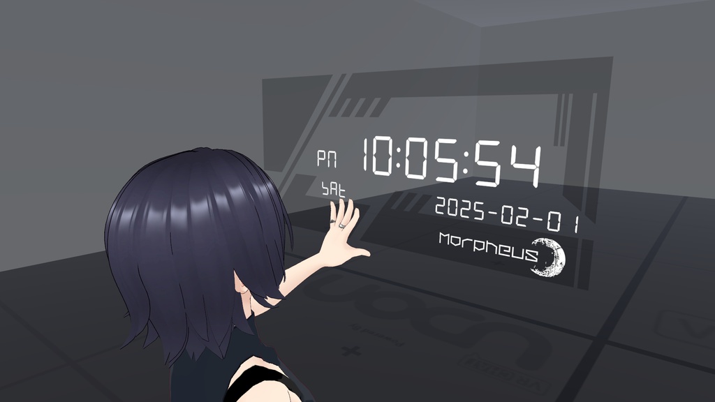 【無料】デジタル時計【UdonSharp】