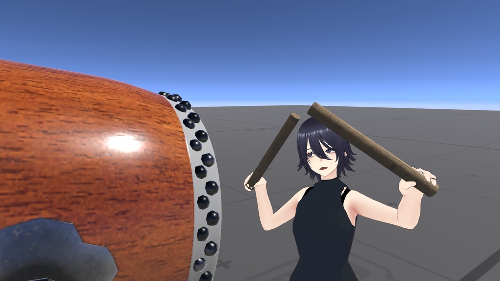 たたくと音が鳴る!和太鼓【UdonSharp】