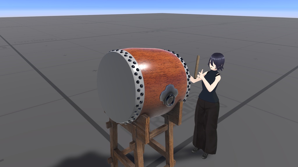 たたくと音が鳴る!和太鼓【UdonSharp】