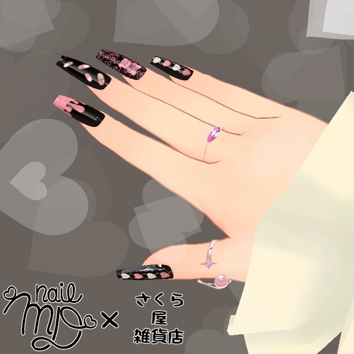 さくら屋雑貨店】ゆめかわネイルテクスチャ【MDollnail対応