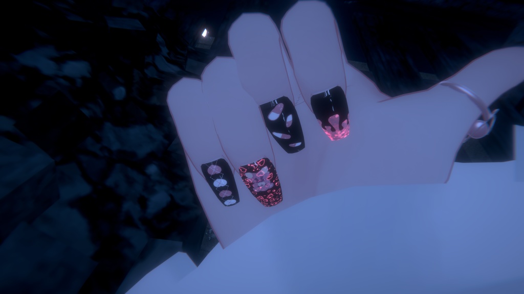 【さくら屋雑貨店】ゆめかわネイルテクスチャ【MDollnail対応】