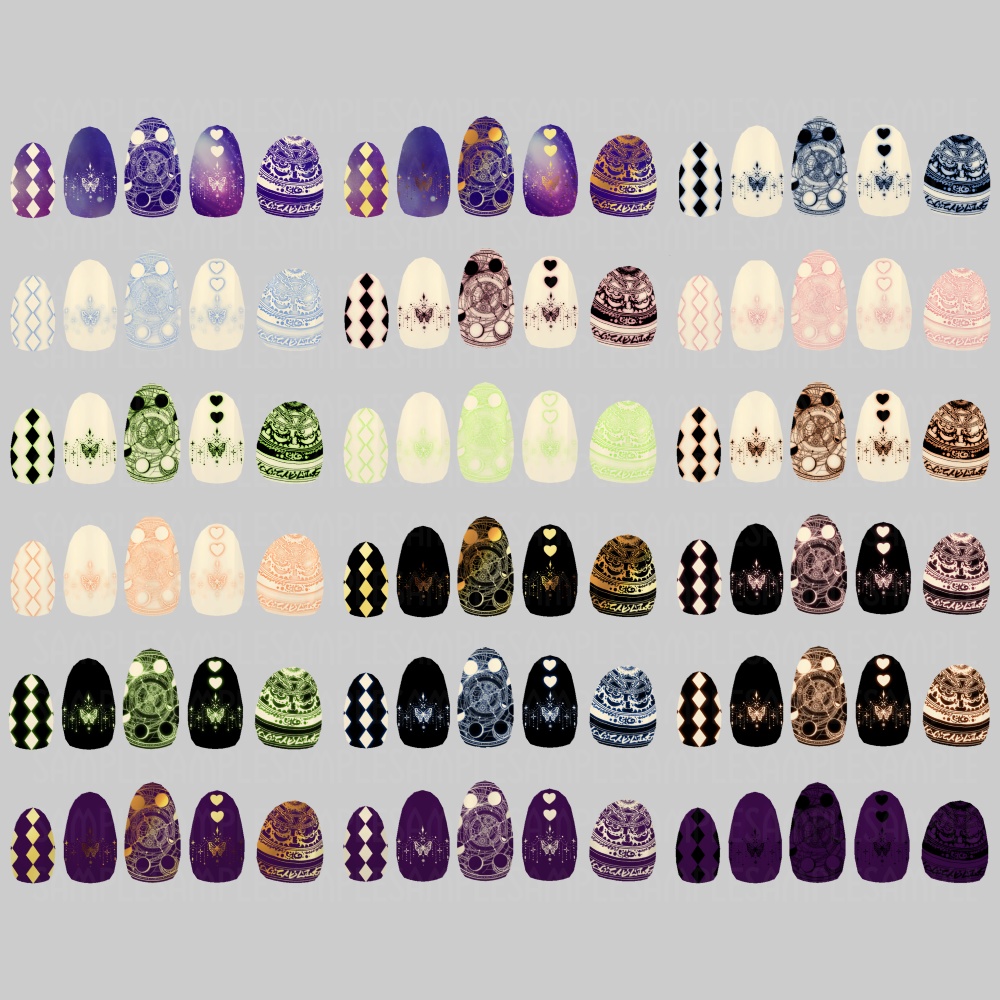 【さくら屋雑貨店】魔法陣VRネイルチップ【MDollnail対応】