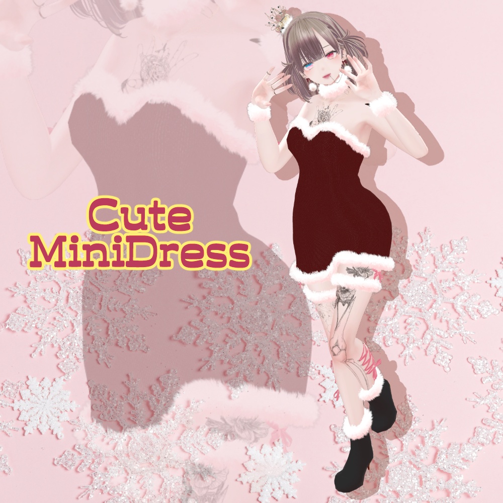 CuteMiniDress＆FurPierce【22アバター対応】