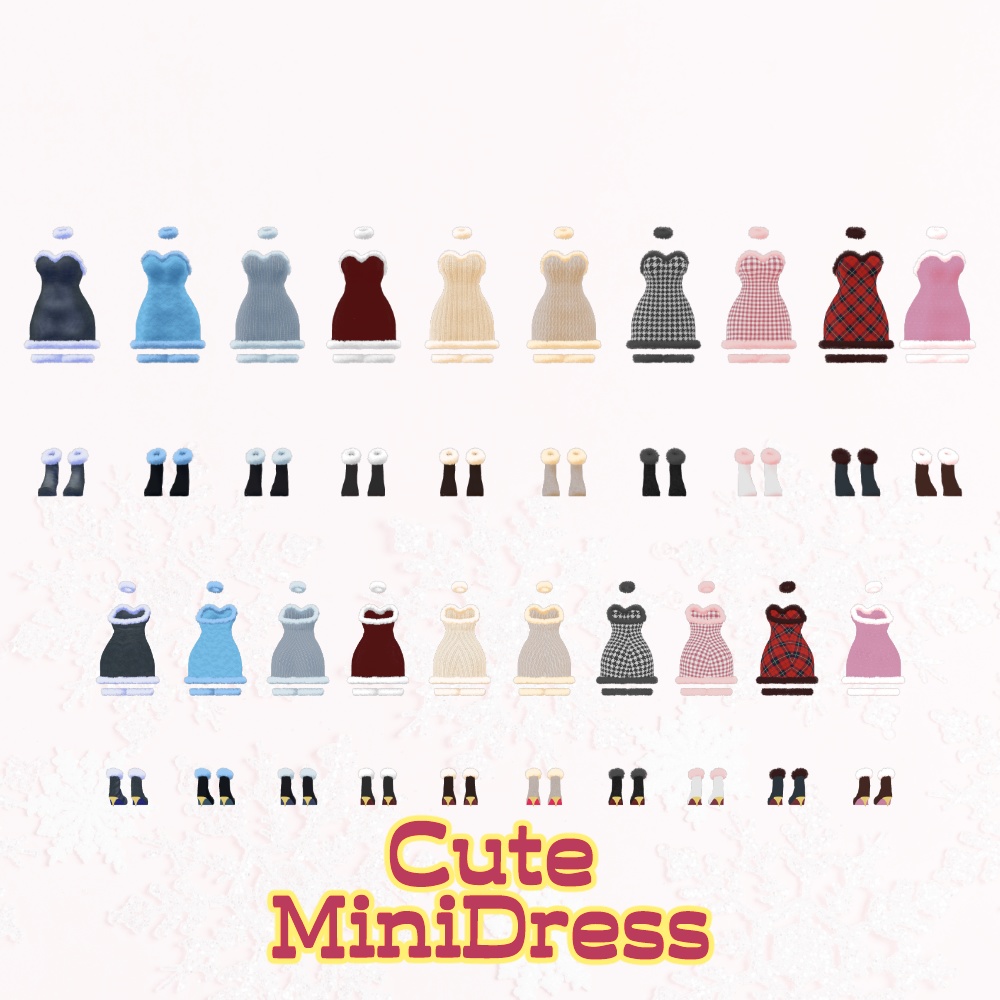 CuteMiniDress&FurPierce【22アバター対応】