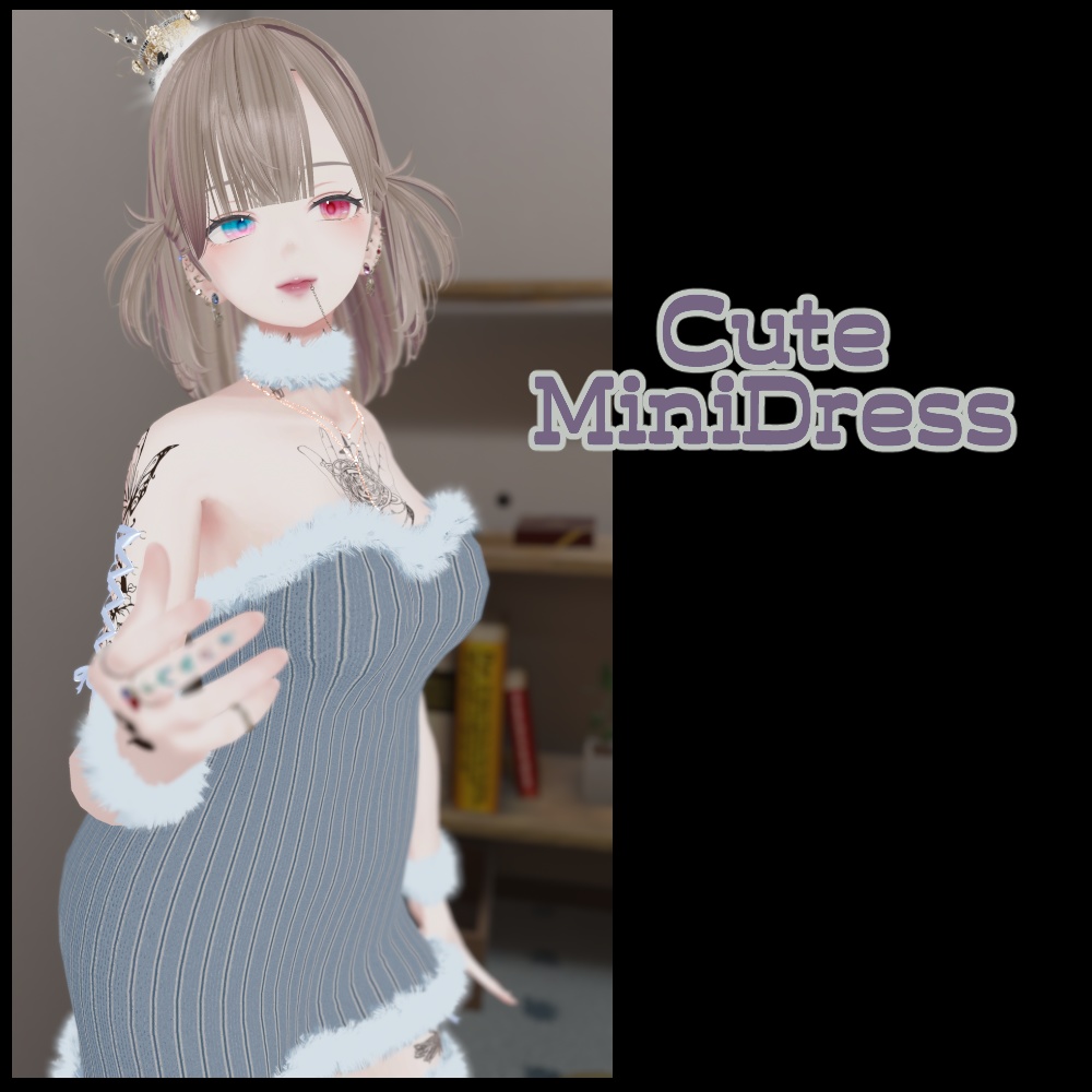 CuteMiniDress&FurPierce【22アバター対応】