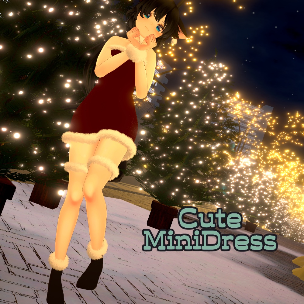 CuteMiniDress&FurPierce【22アバター対応】