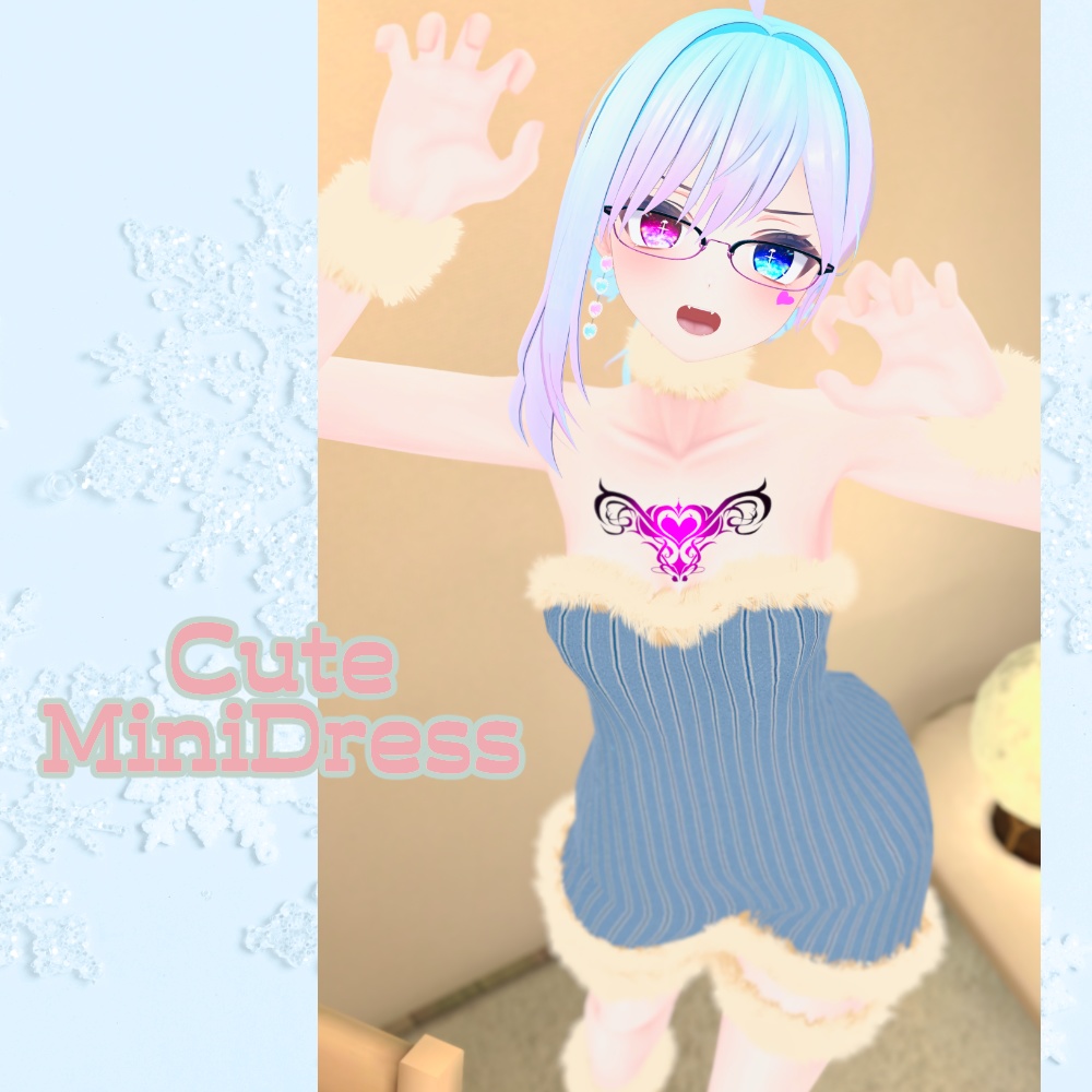 CuteMiniDress&FurPierce【22アバター対応】