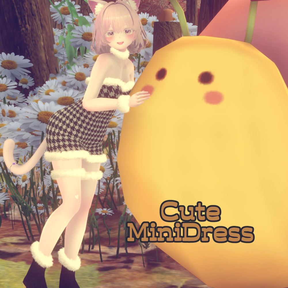 CuteMiniDress&FurPierce【22アバター対応】