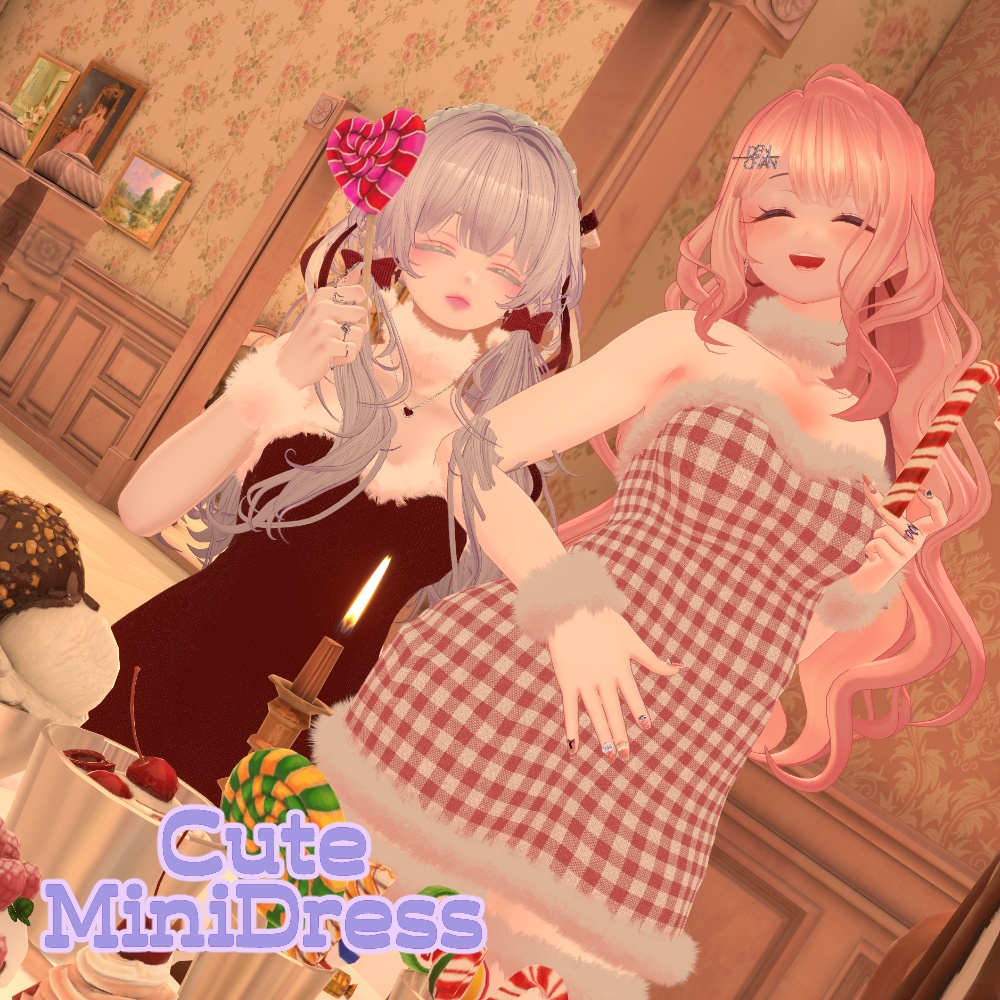CuteMiniDress&FurPierce【22アバター対応】