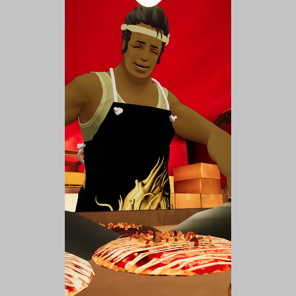 【複数アバター対応】メンズ用エプロン