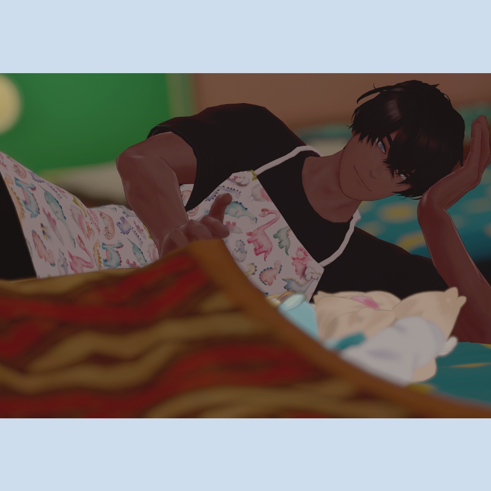 【複数アバター対応】メンズ用エプロン