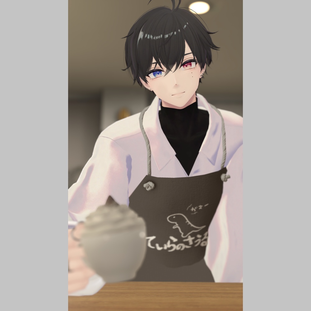 【複数アバター対応】メンズ用エプロン