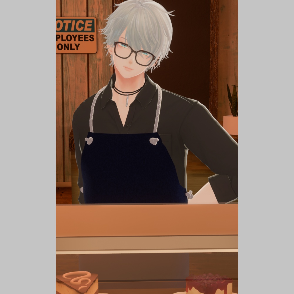 【複数アバター対応】メンズ用エプロン