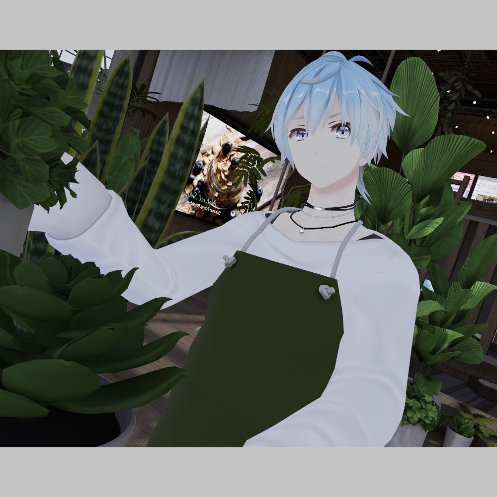 【複数アバター対応】メンズ用エプロン