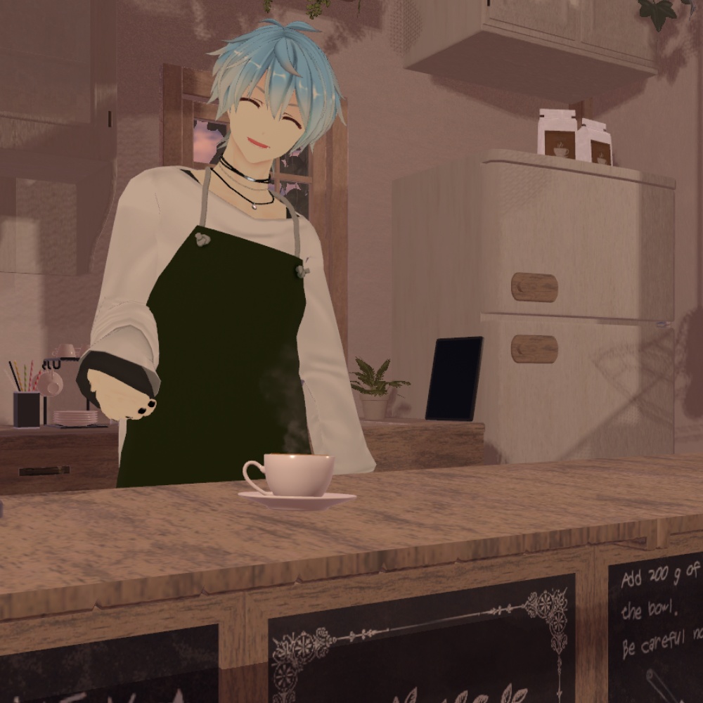 【複数アバター対応】メンズ用エプロン