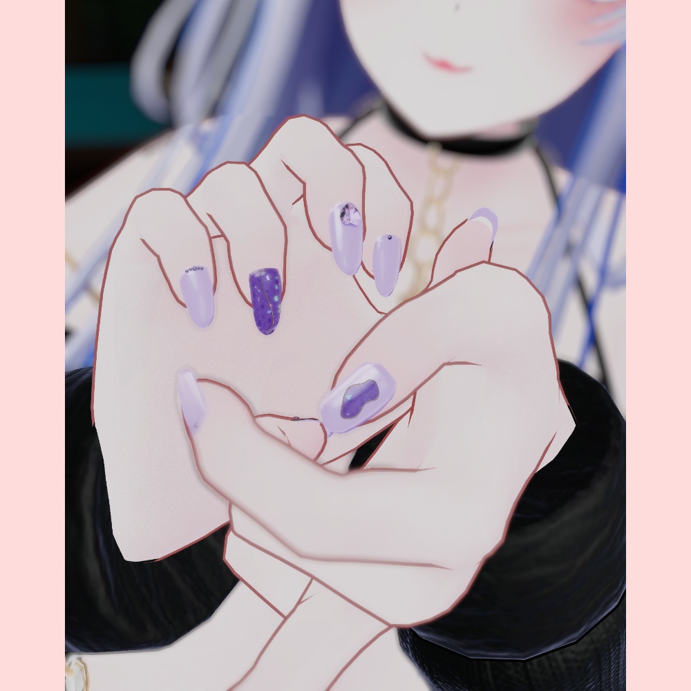 【8アバター対応】BridalNailTip【MA対応】