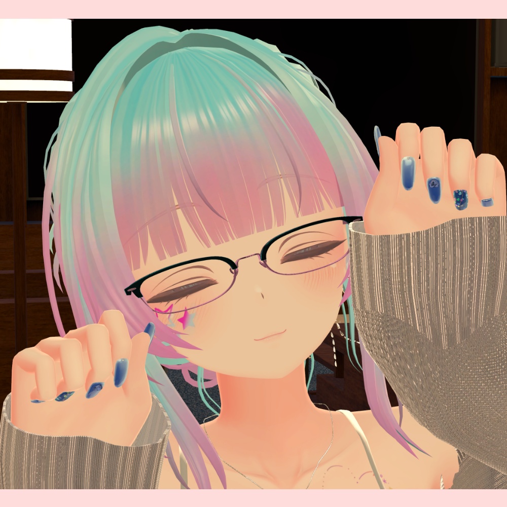 【8アバター対応】BridalNailTip【MA対応】