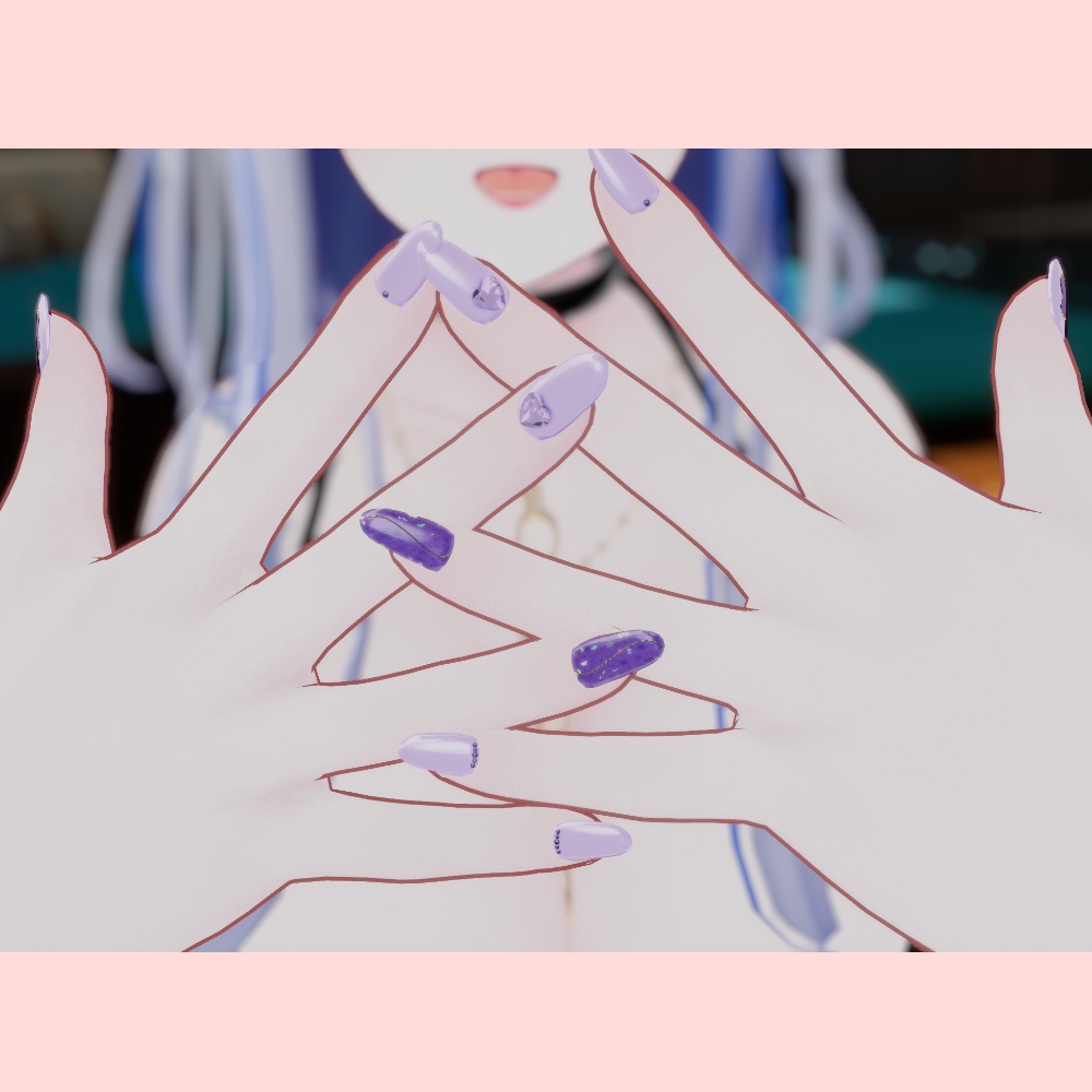 【8アバター対応】BridalNailTip【MA対応】