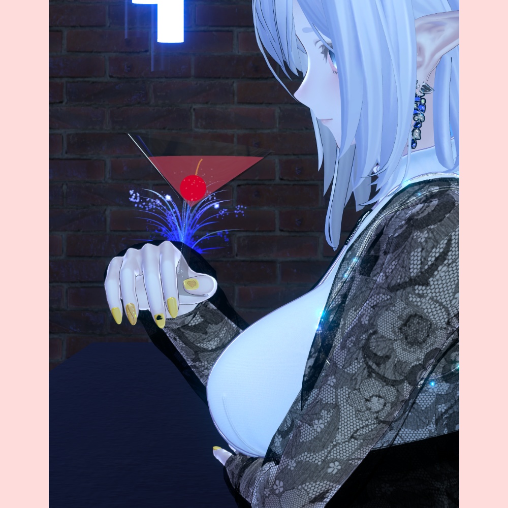 【8アバター対応】BridalNailTip【MA対応】