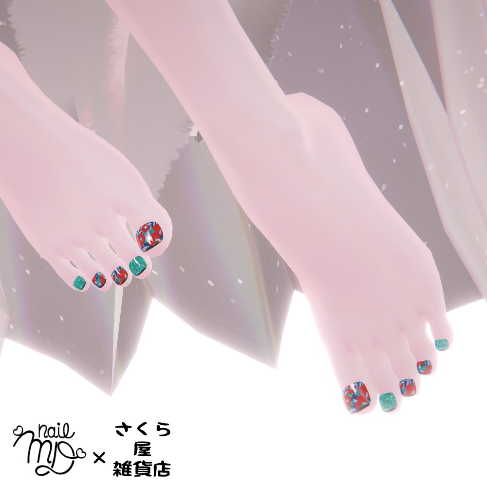 【MDollnail対応】根本フレンチネイル❤【MaterialOnly】