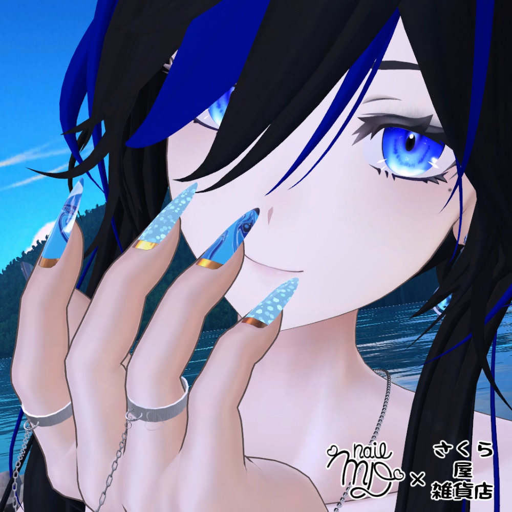 【MDollnail対応】根本フレンチネイル❤【MaterialOnly】