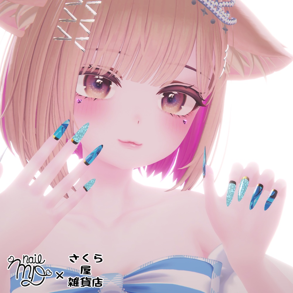 【MDollnail対応】根本フレンチネイル❤【MaterialOnly】