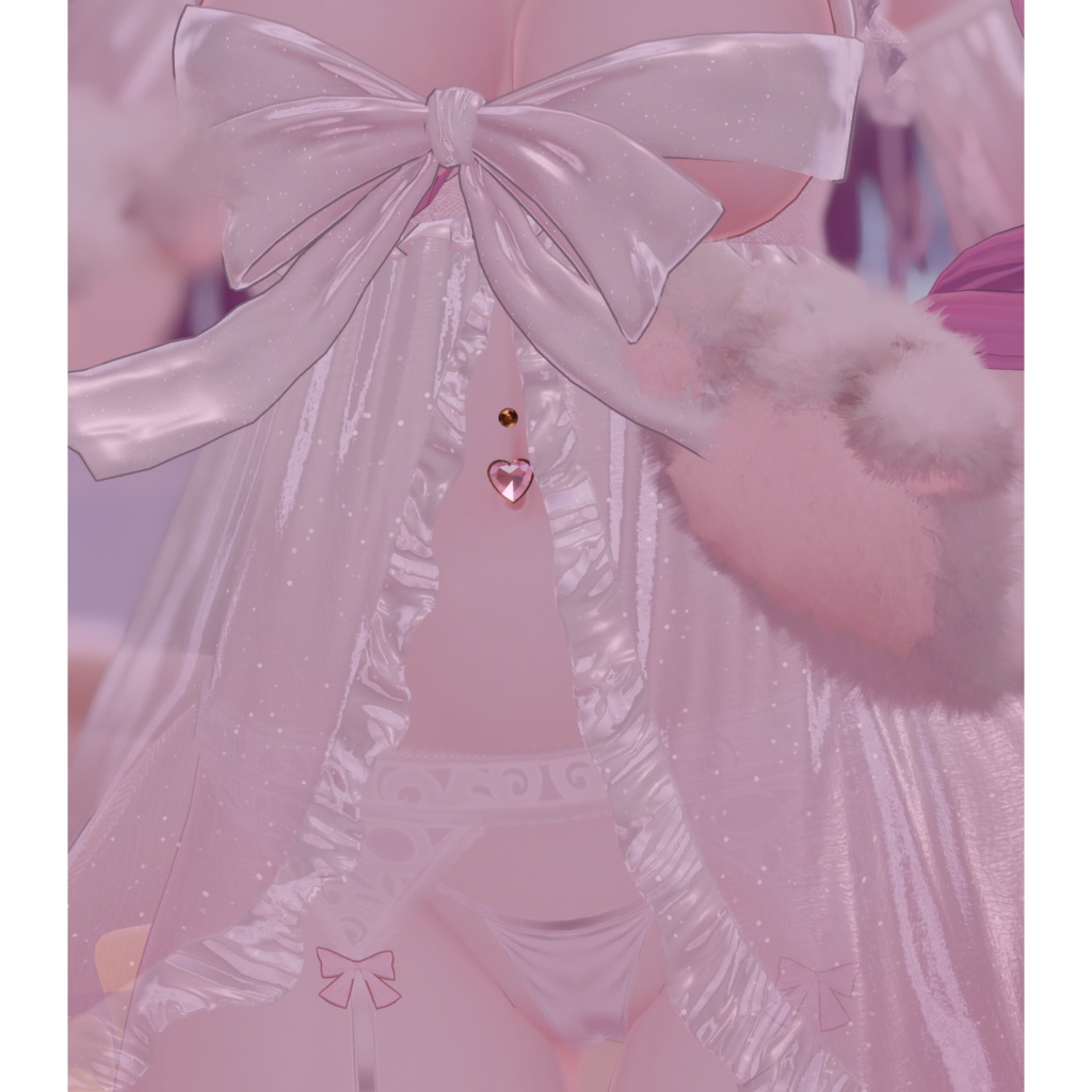 【複数アバター対応】HeartNavelPierce