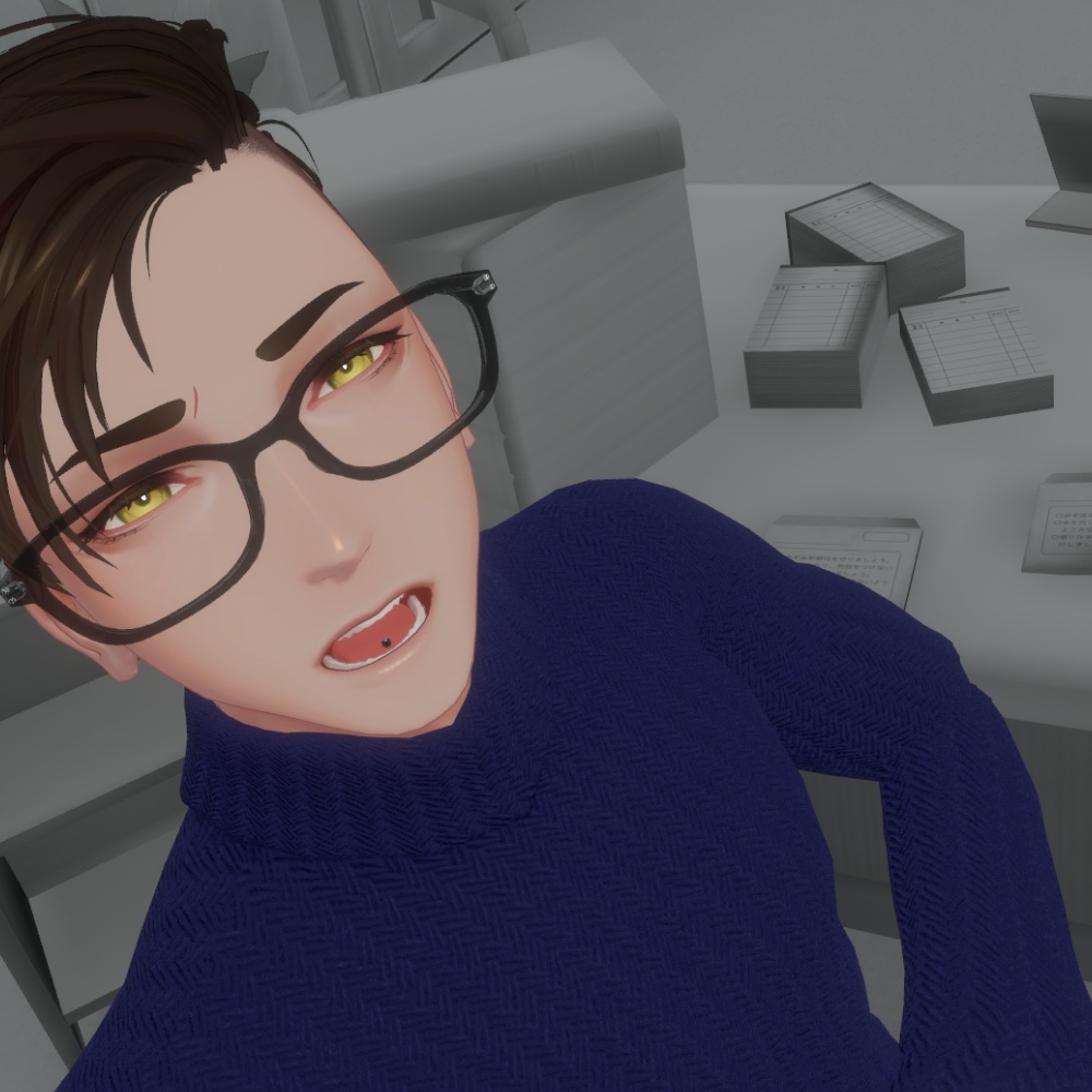 【社畜の連成さん対応】EyeblowPiercing&TonguePiercing&LipPiercing