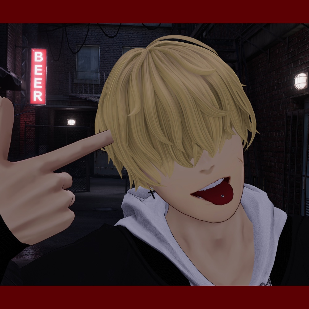 【Alies/荒洲対応】EyeblowPiercing&TonguePiercing&LipPiercing