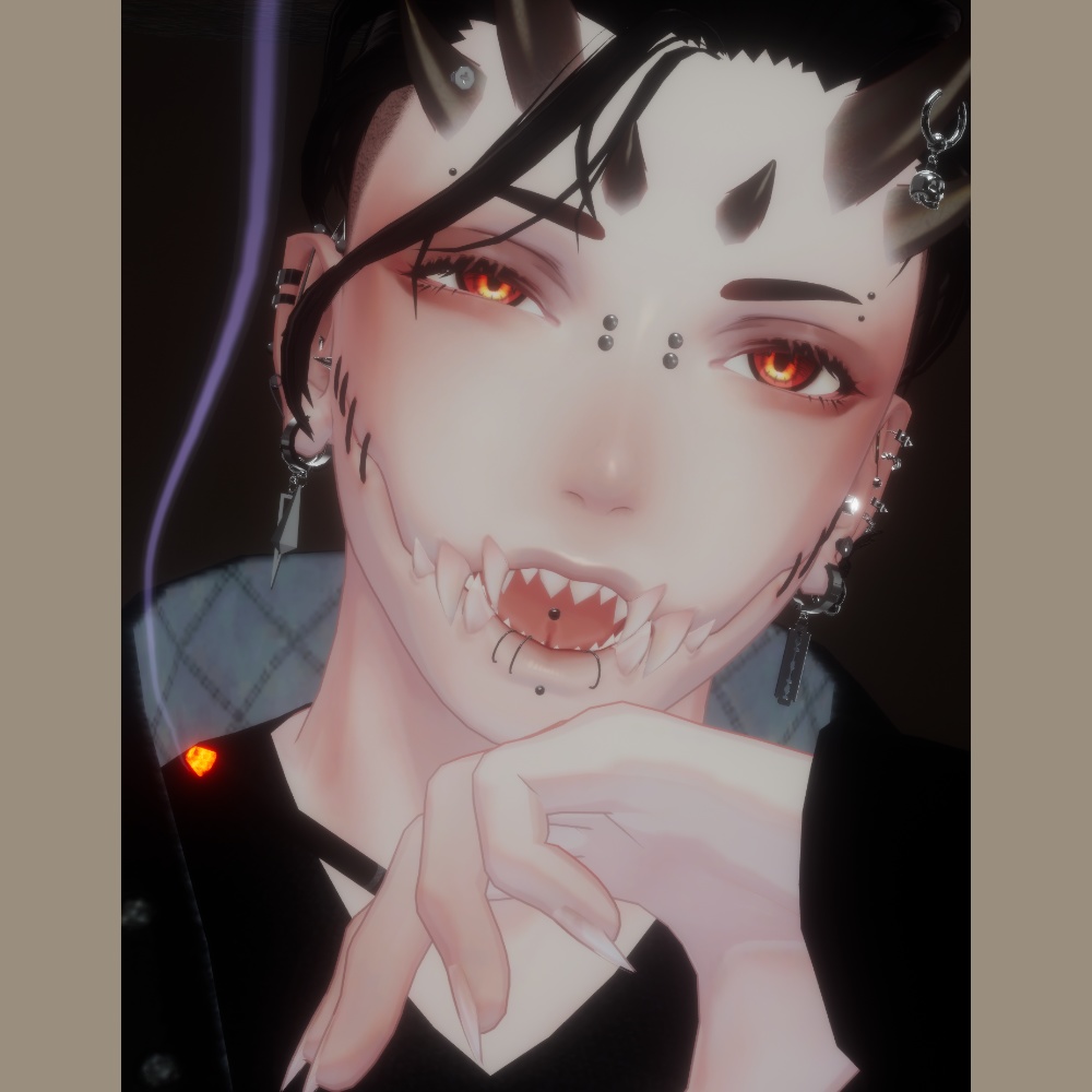 【Romad/ロマド対応】EyeblowPiercing&TonguePiercing&LipPiercing