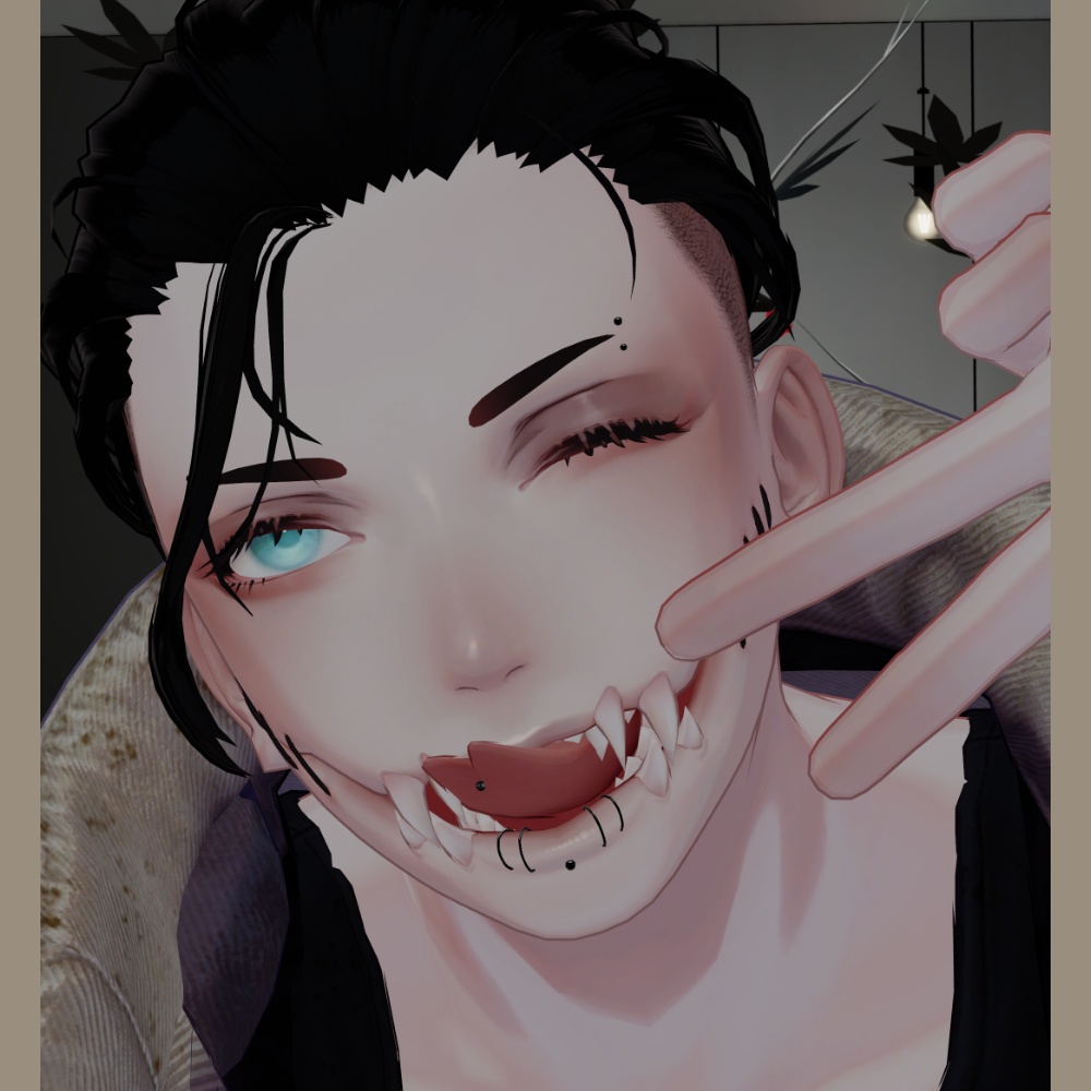 【Romad/ロマド対応】EyeblowPiercing&TonguePiercing&LipPiercing