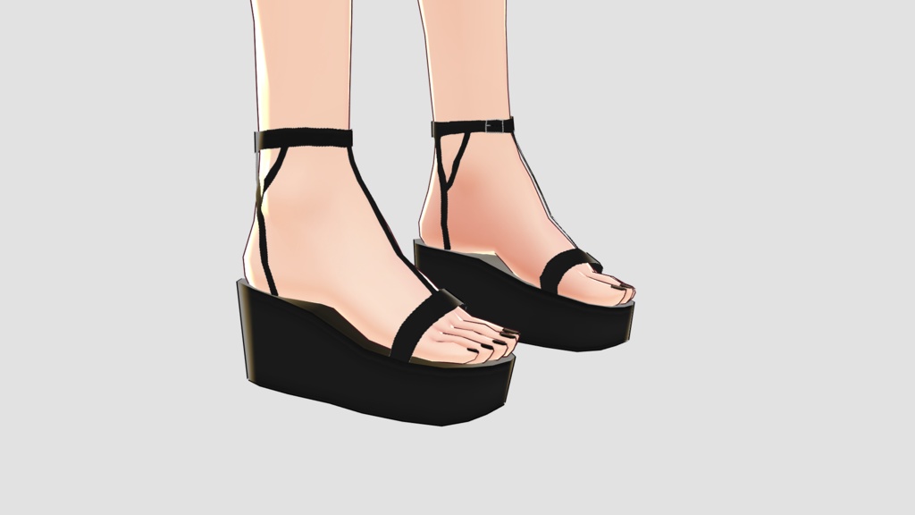《VRoid》プラットフォームヒール | Platform Heels
