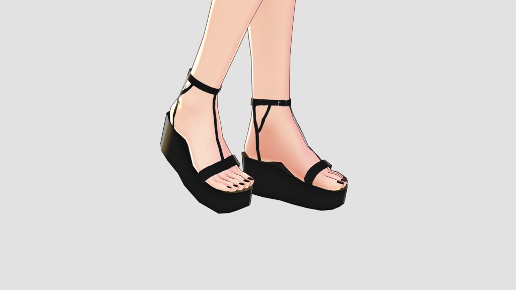 《VRoid》プラットフォームヒール | Platform Heels