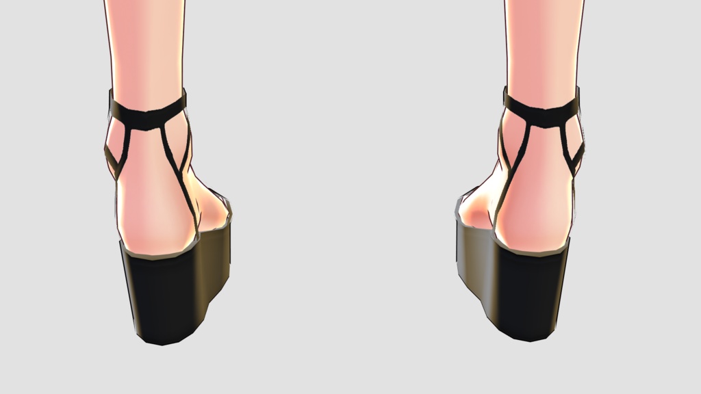 《VRoid》プラットフォームヒール | Platform Heels
