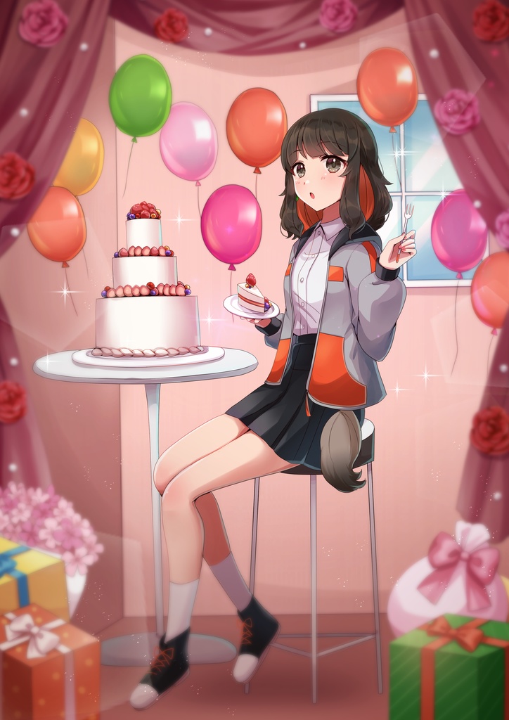 わたぬきさぁら 1周年記念 アクリルブロック