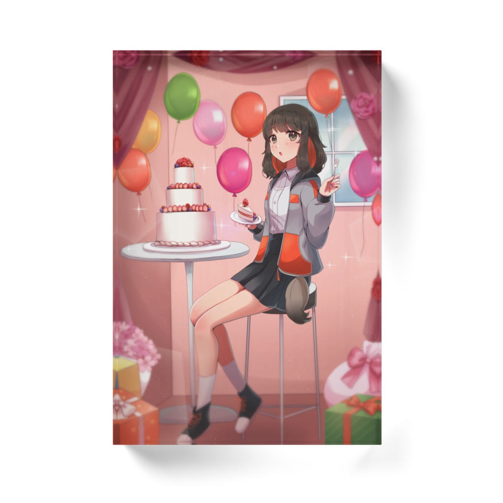 わたぬきさぁら 1周年記念 アクリルブロック