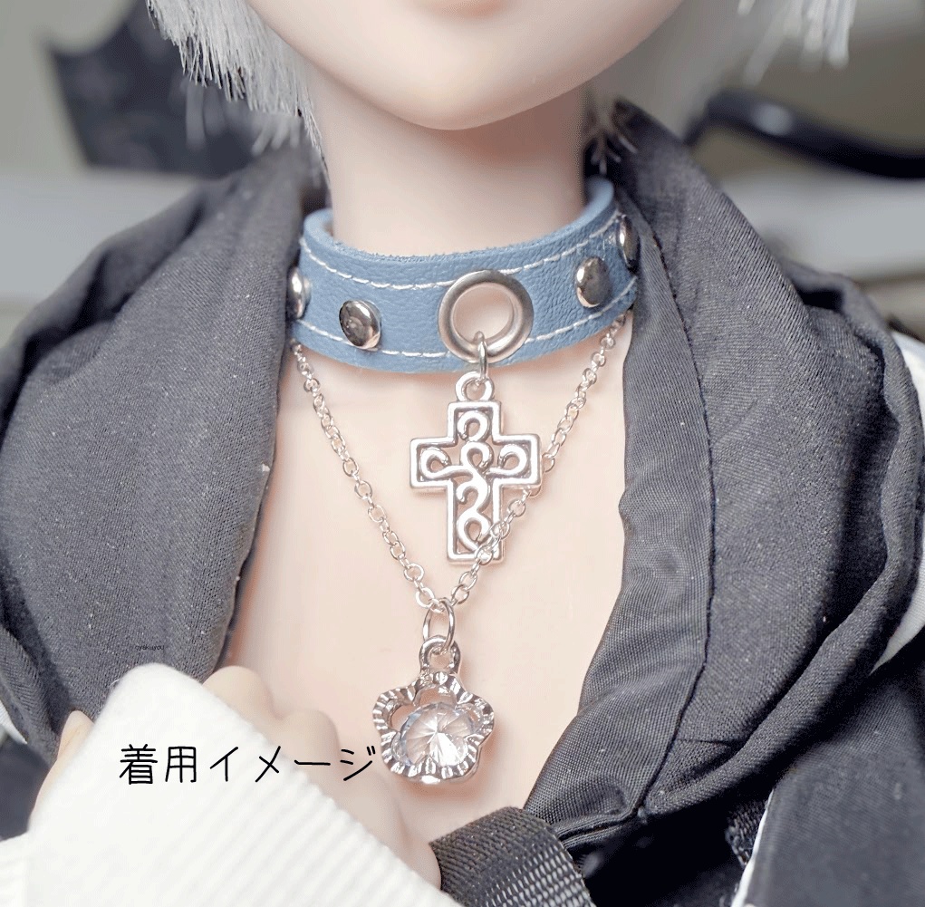 チョーカーネックレス　40～60cmドール向け　（試作）