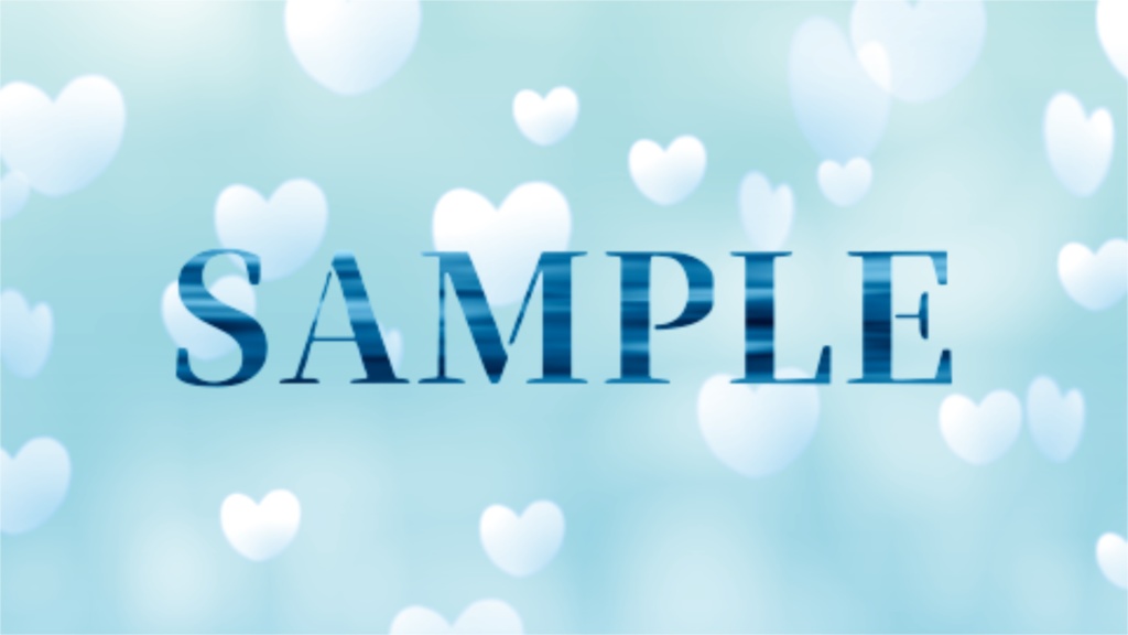 【動く背景/ループ】シンプルハート6点セット【OBS/配信/動画編集】