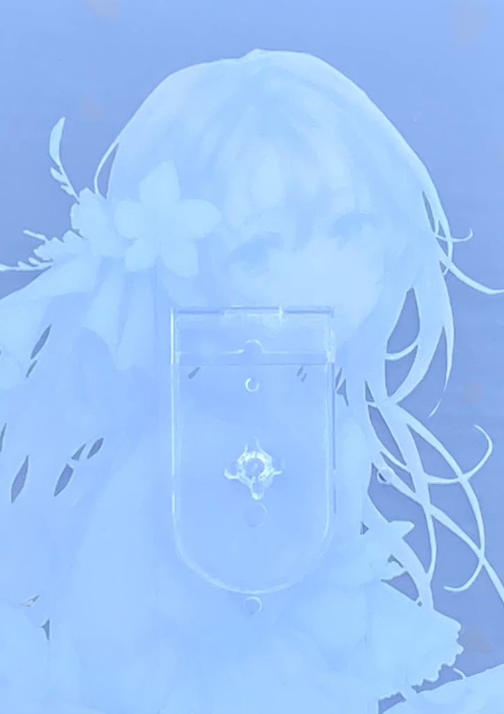 花の三姉妹<春> 次女 【額装クリアポスター】