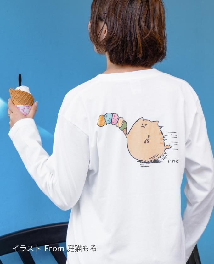 【BRS85.】ロングスリーブTシャツ グラフィックグレー