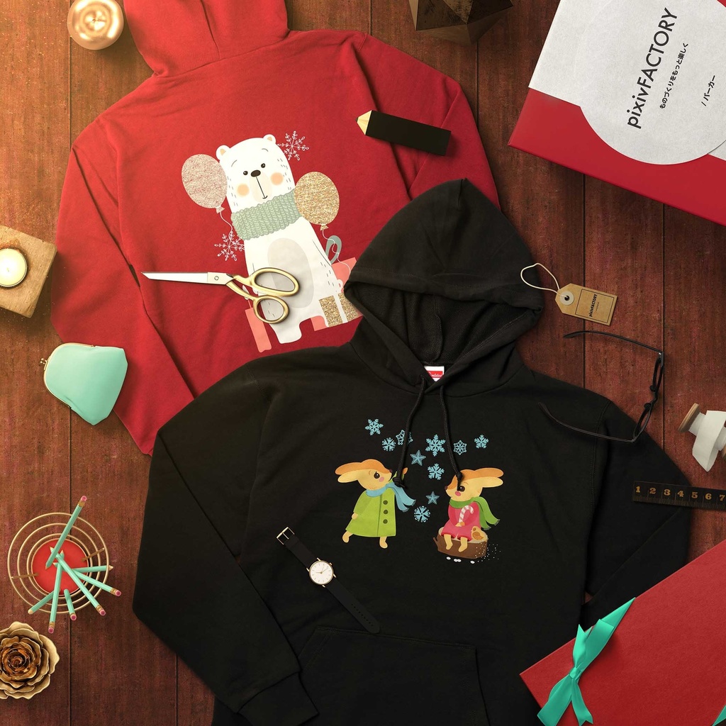 【BRS85.】グラフィックグロゴ プルオーバーパーカー