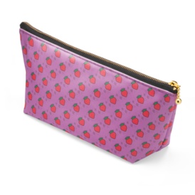 PURPLE BELLY ポーチ White/Black