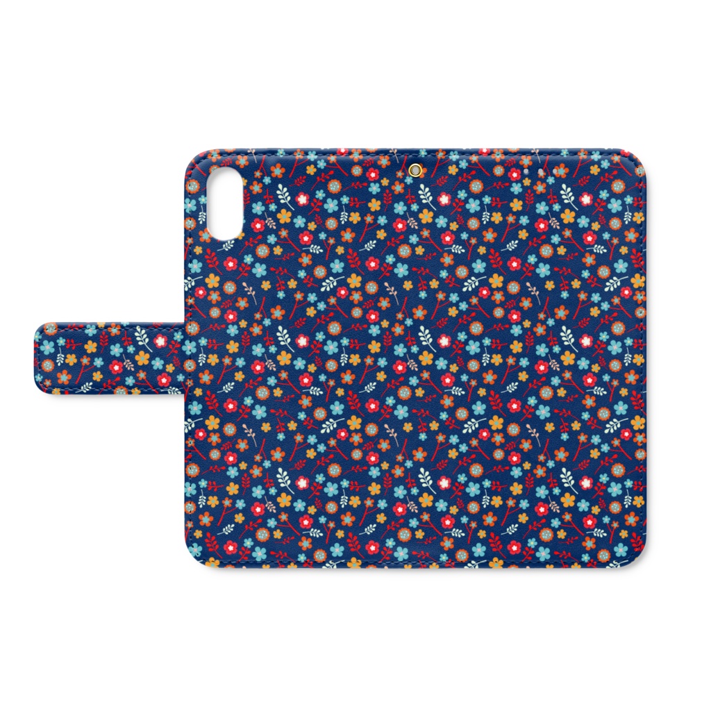 小さな小花＊iPhone手帳型スマートフォンケース