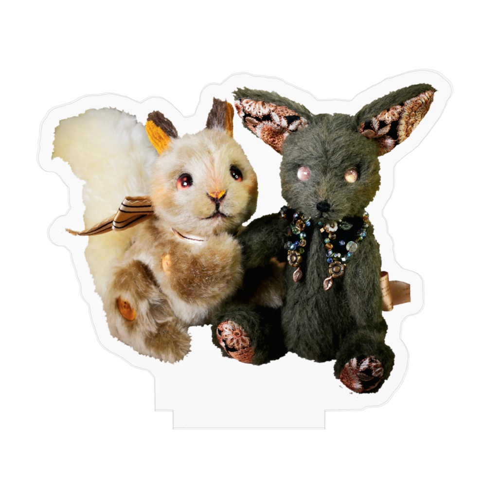 リスとフェネックの秋色アクリルスタンド